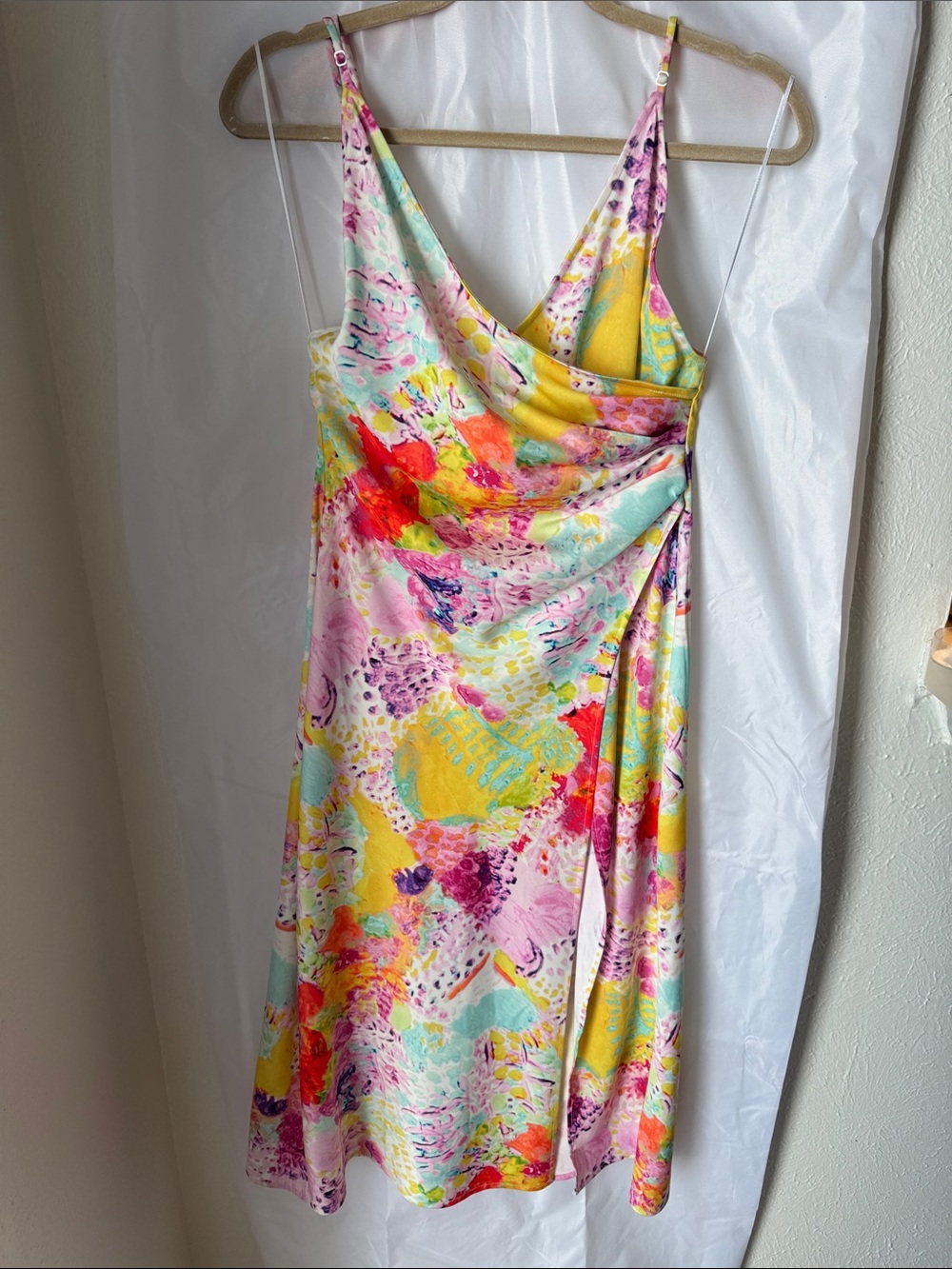 Urban Outfitters Multicolor Floral Midi Slip Dress